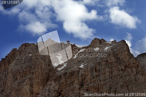 Image of Rock with snow