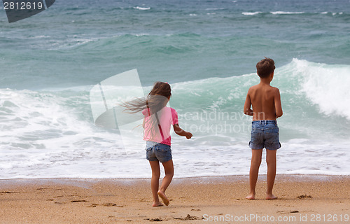 Image of Children on the beach