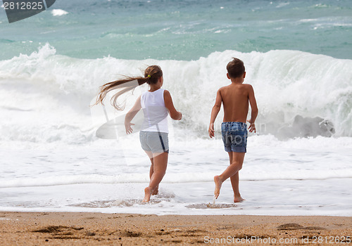 Image of Children on the beach