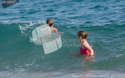 Image of Happy in the sea