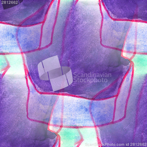 Image of america ancient ornament drawing usa purple, green colorful patt