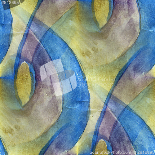 Image of america ancient blue, yellow ornament drawing usa colorful patte
