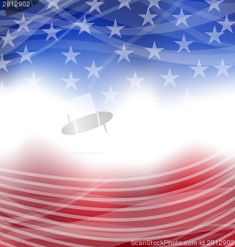 Image of Happy 4th of july card with place for text