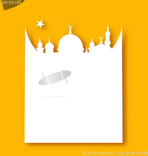 Image of Greeting card template for Ramadan Kareem