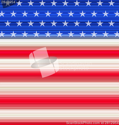 Image of Abstract American Flag for Independence Day