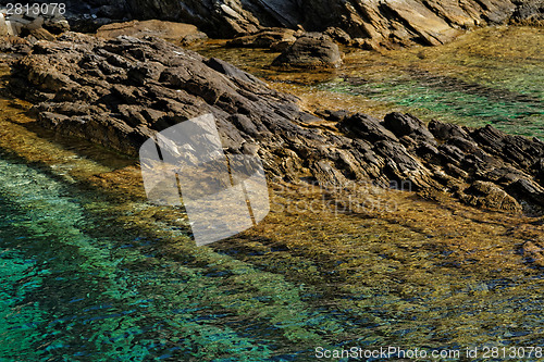 Image of Rock in the sea