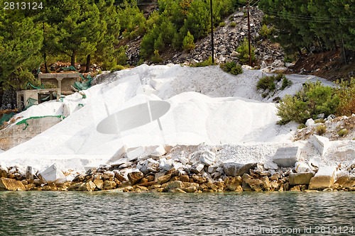 Image of Thassos white marble quarry