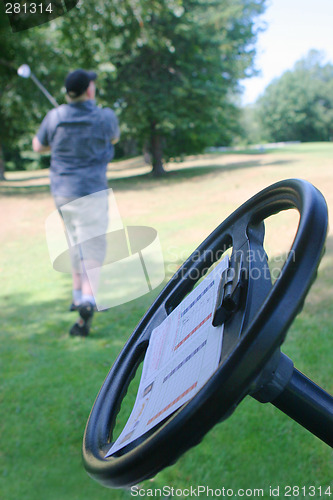 Image of Man playing golf