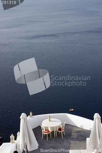 Image of dining over sea luxury