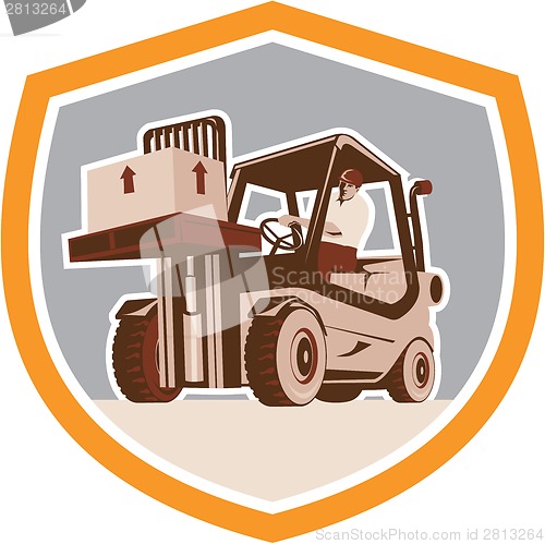 Image of Forklift Truck Materials Handling Logistics Shield