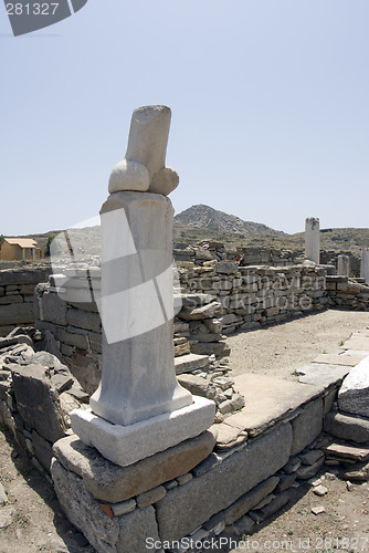Image of phallus temple of dionysos dionysus