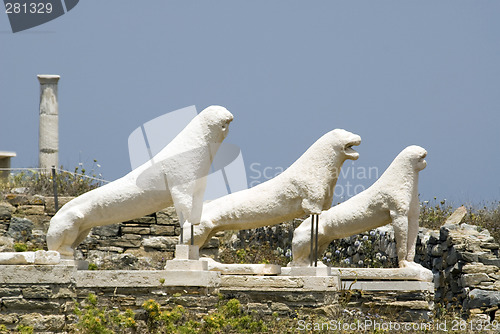 Image of lions of naxians delos