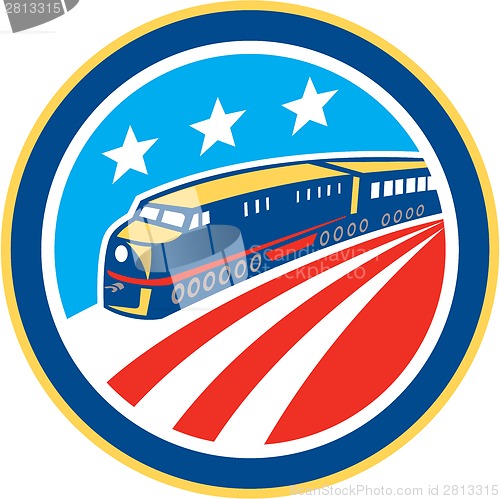 Image of Diesel Train American Stars Stripes Retro