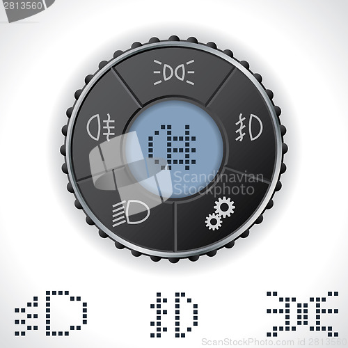 Image of Light control gauge with lcd display