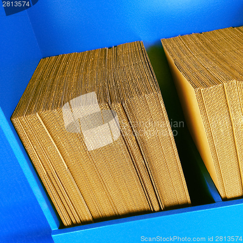 Image of Stacks of cardboard