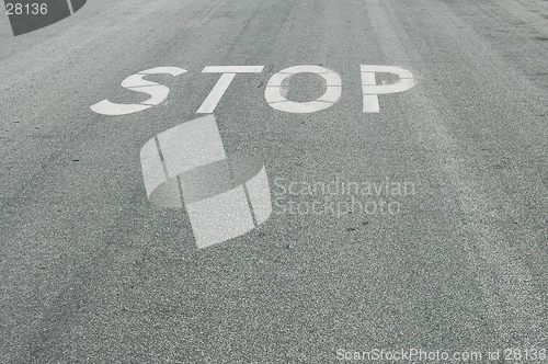 Image of Stop on road