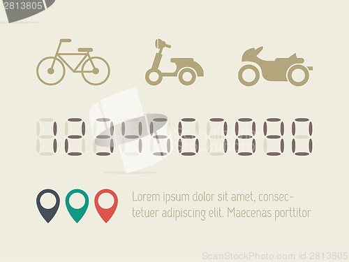 Image of Transportation Infographic Elements.