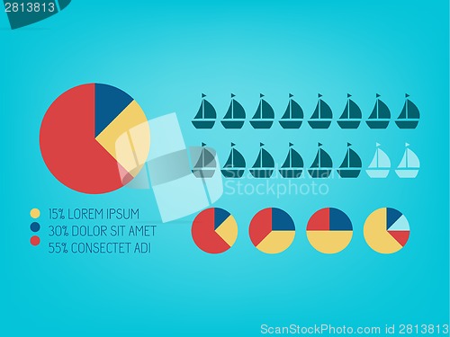 Image of Transportation Infographic Elements.