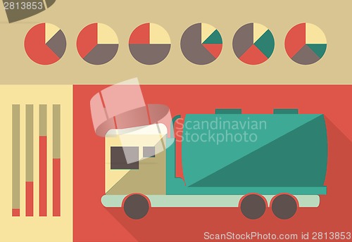 Image of Transportation Infographic Elements.