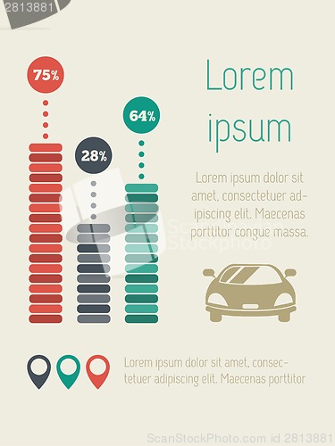 Image of Transportation Infographic Elements.