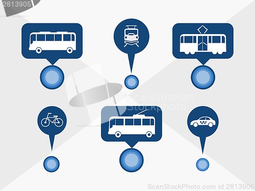 Image of Transportation Infographic Elements.