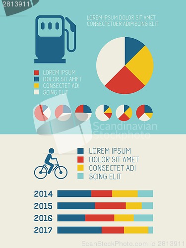 Image of Transportation Infographic Elements.