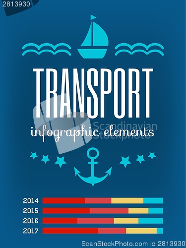 Image of Transportation Infographic Elements.