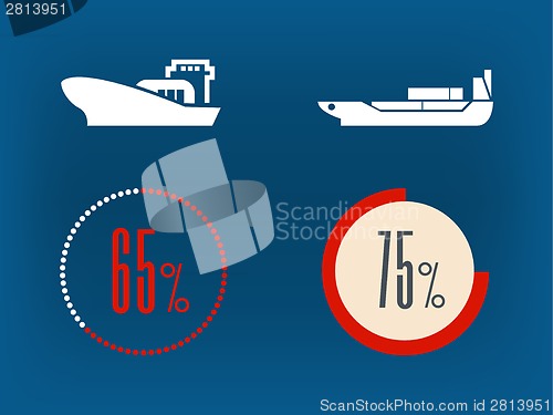 Image of Transportation Infographic Elements.