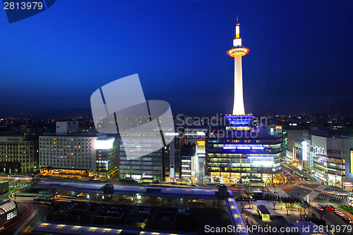 Image of Japan skyline at Kyoto Tower