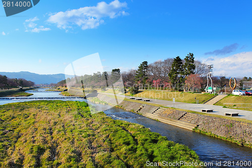 Image of Kamo river in Kyoto