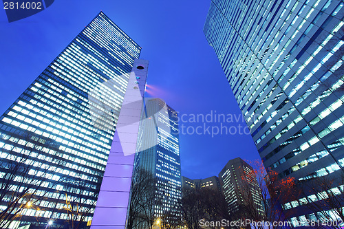 Image of Modern building to sky