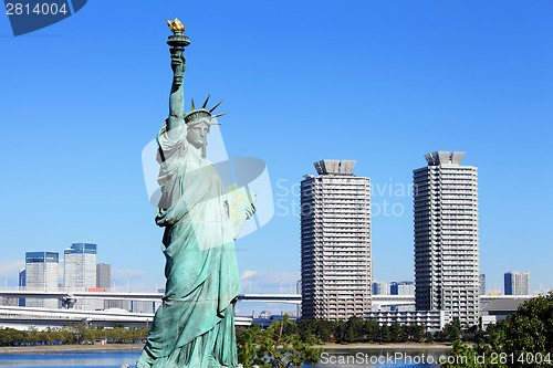 Image of Statue of liberty in Odaiba at Japan