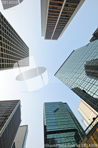 Image of Low angle view of skyscraper