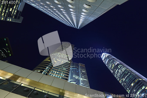 Image of Office building by night