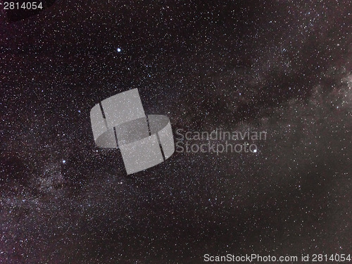 Image of Milky way in summer
