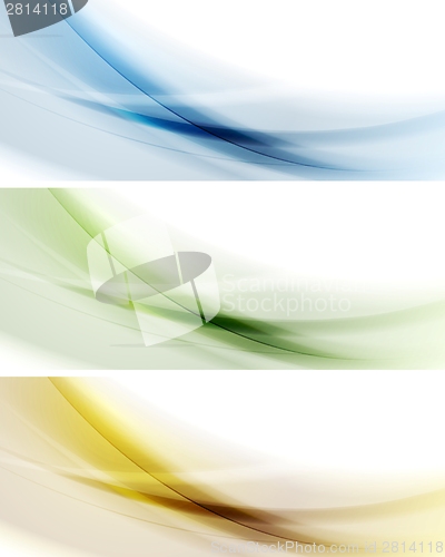 Image of Colorful banners. Gradient mesh