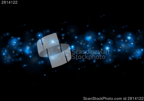 Image of Blue vector magic lights