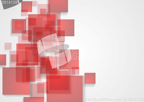 Image of Abstract tech squares design