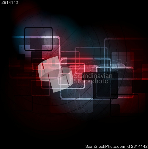 Image of Dark tech background