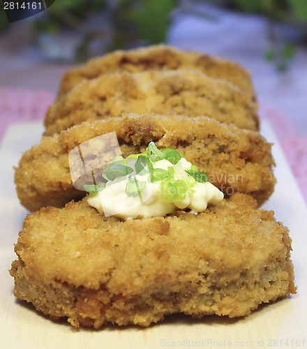 Image of cutlets with mushrooms