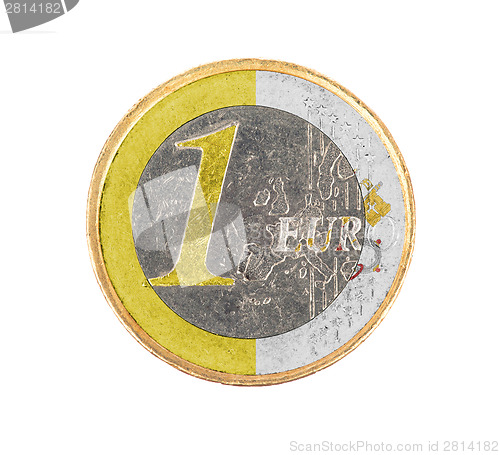 Image of Euro coin, 1 euro