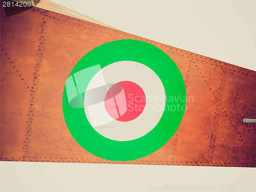 Image of Retro look Italian air force flag