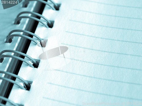 Image of Blank notebook page