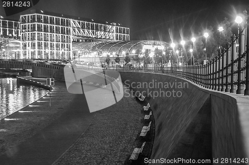 Image of Black and white Hauptbahnhof in Berlin