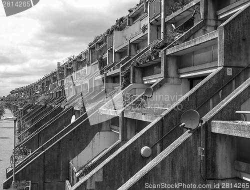 Image of Black and white Alexandra Road in London