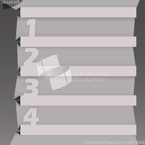 Image of Origami infographic design with options