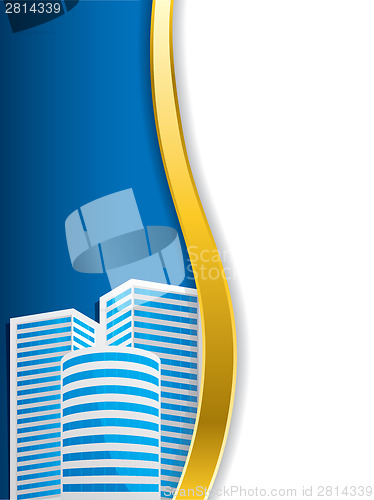 Image of Corporate brochure design with building 