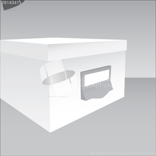 Image of 3d illustration of a closed box