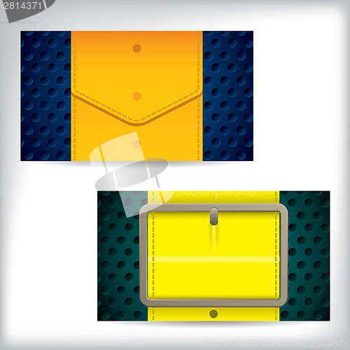 Image of Color waistband design business card