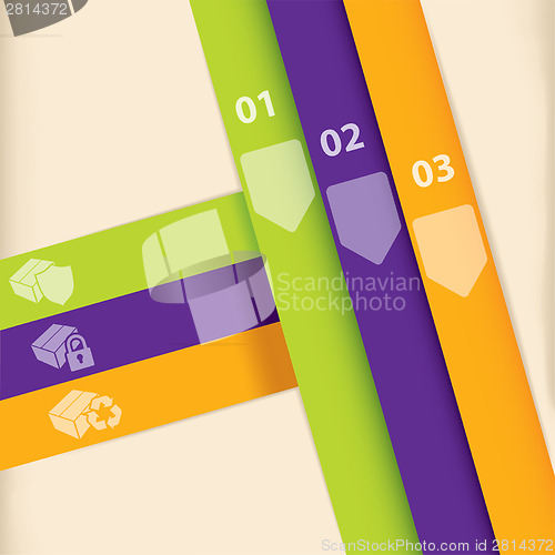 Image of Colorful infographic template design